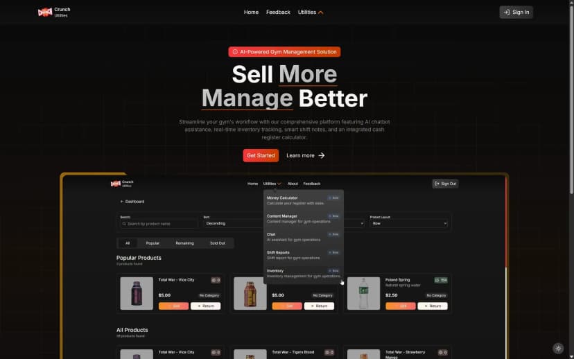 Crunch Fitness Utilities