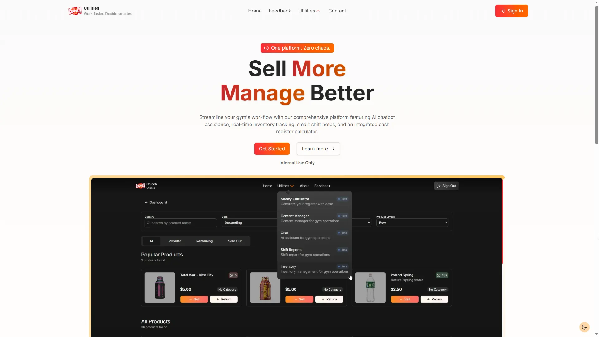 Crunch Fitness Utilities